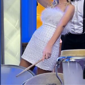 Nadine merabi Harlow white dress s/m